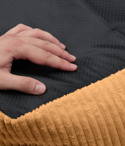 Mustard Corduroy Dog Bed – Snozy (Removable & Adjustable)