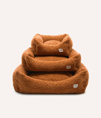 Mustard Fleece Dog Bed – Snozy (Removable & Adjustable)
