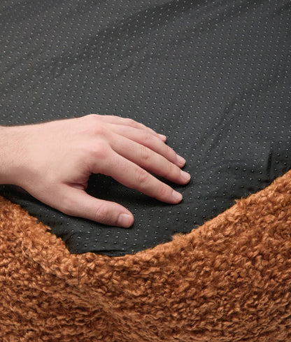 Mustard Fleece Dog Bed – Snozy (Removable & Adjustable)