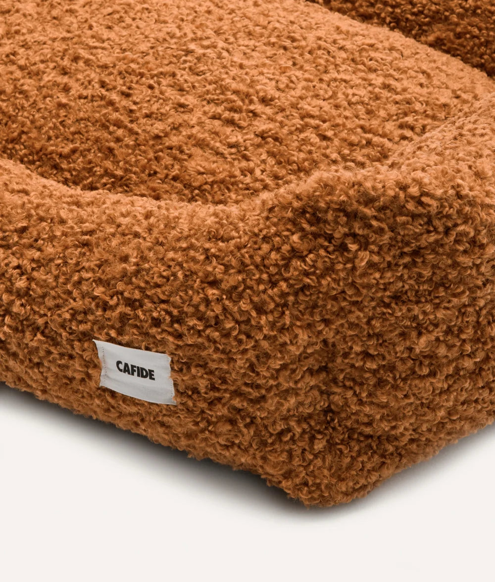 Mustard Fleece Dog Bed – Snozy (Removable & Adjustable)