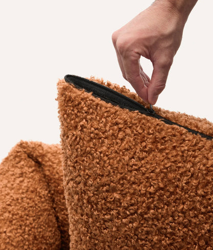 Mustard Fleece Dog Bed – Snozy (Removable & Adjustable)