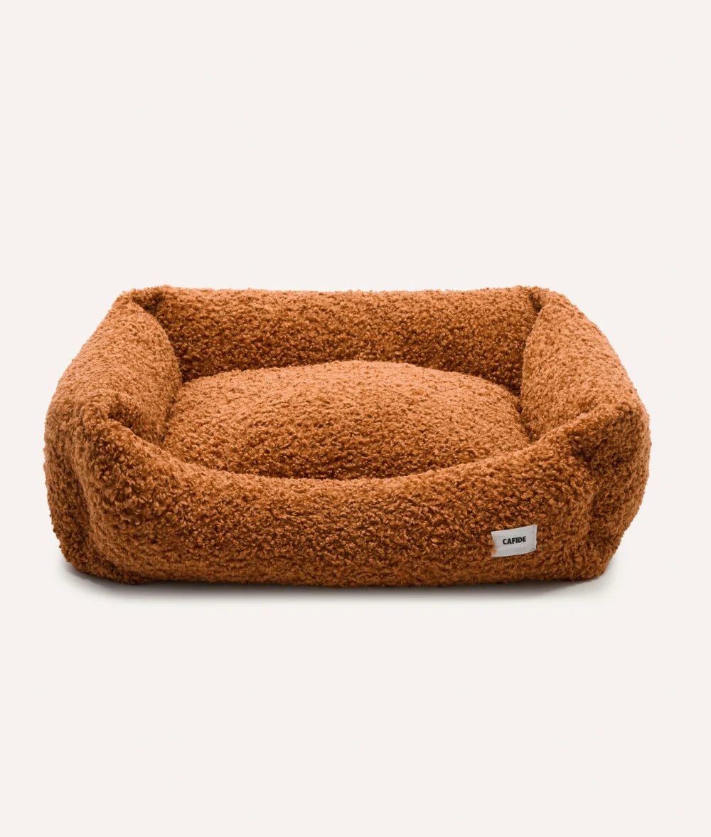 Mustard Fleece Dog Bed – Snozy (Removable & Adjustable)