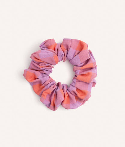 Noa Violet Vichy Scrunchie – Cotton Hair Tie