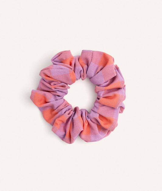 Noa Violet Vichy Scrunchie – Cotton Hair Tie