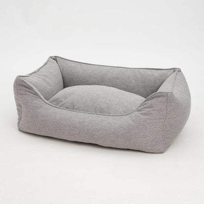 ONO Grey Dog Bed – Box Bed, Supportive & Washable