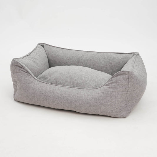 ONO Grey Dog Bed – Box Bed, Supportive & Washable