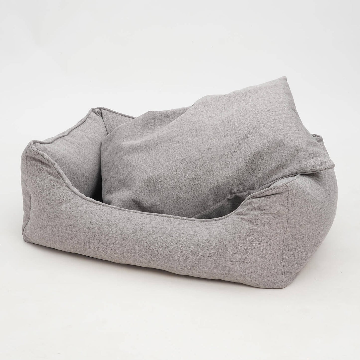 ONO Grey Dog Bed – Box Bed, Supportive & Washable