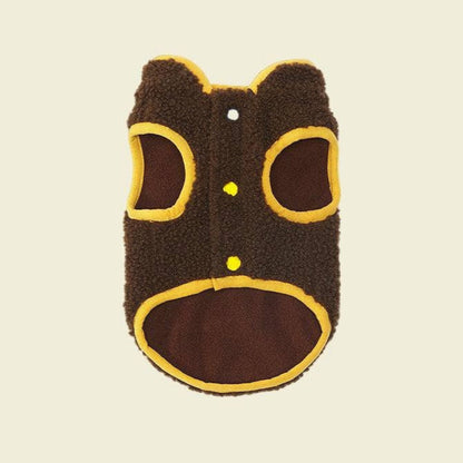 Outdoor Adventure Fleece Dog Jacket – Brown