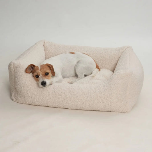 Paddy Cream Dog Bed – Recycled PET, Washable & Supportive