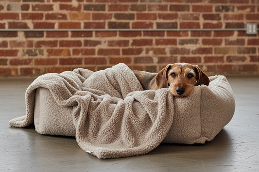 Paddy Gravel Dog Bed – Recycled PET, Washable & Supportive