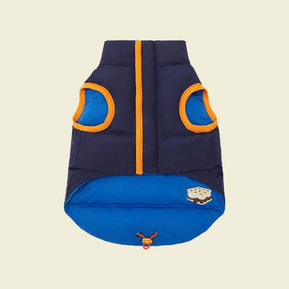 Reversible Padded Dog Jacket – Blue, Nordic Style