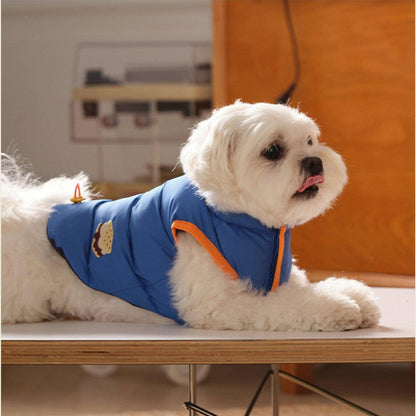 Reversible Padded Dog Jacket – Blue, Nordic Style