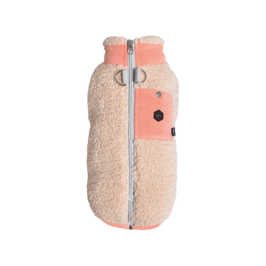 Pawz dog booties with sherpa lining on a white background