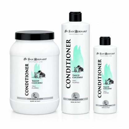 Three bottles of Iv San Bernard Conditioner on a white background