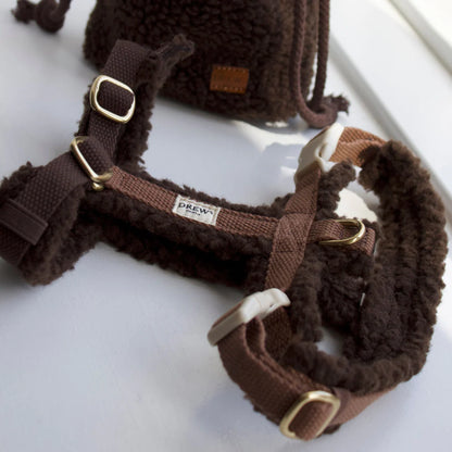 Teddy Dog Harness Brown – Sustainable Style for Every Walk