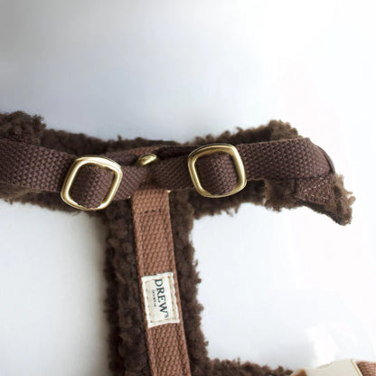 Teddy Dog Harness Brown – Sustainable Style for Every Walk