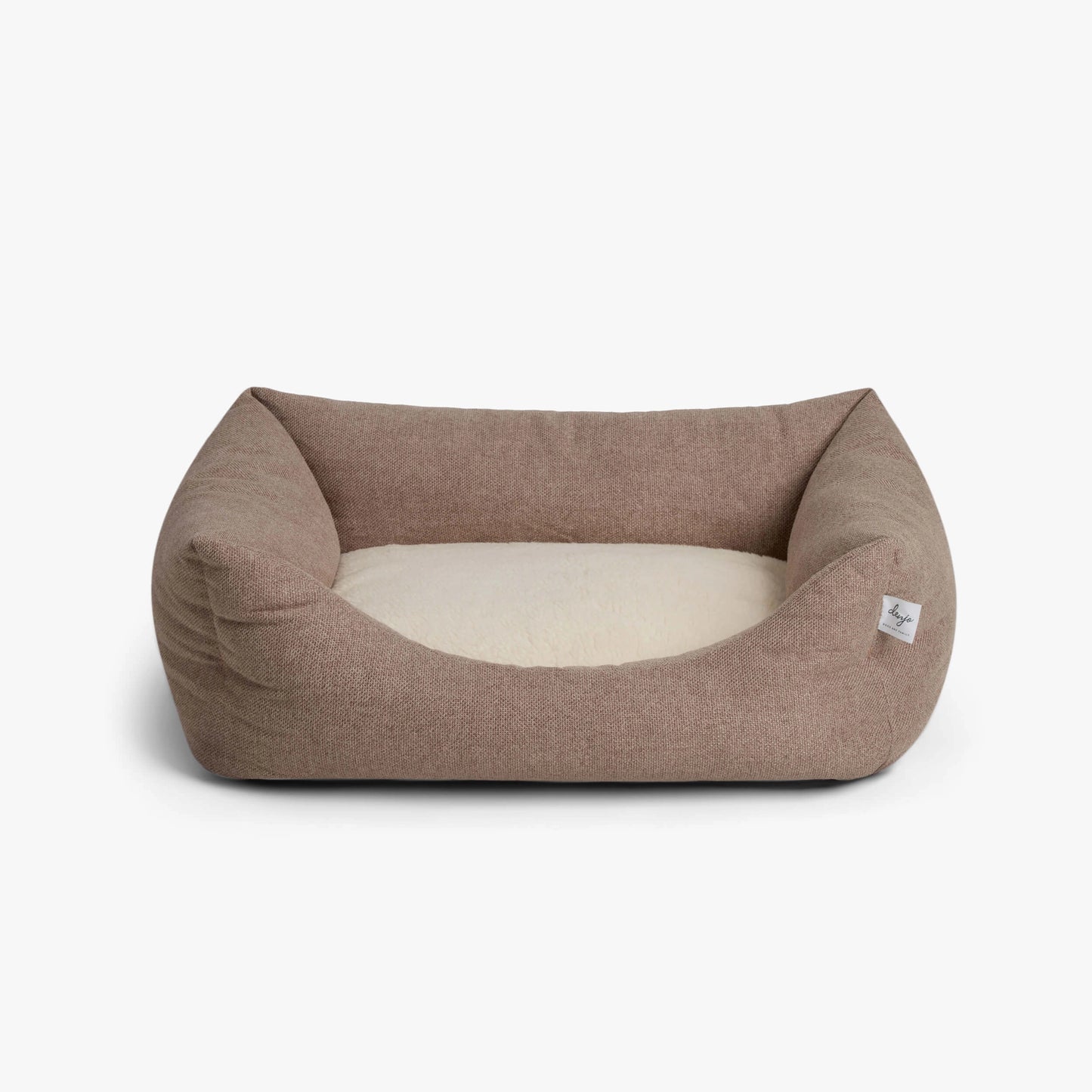 Teddy Lounge Dog Bed – True Taupe (Recycled, Washable & Supportive)