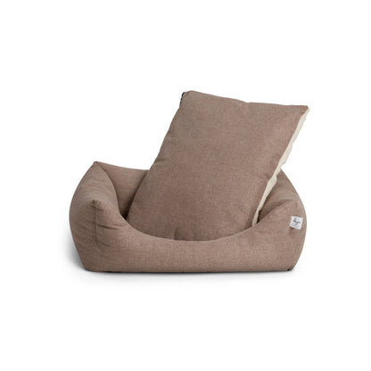 Teddy Lounge Dog Bed – True Taupe (Recycled, Washable & Supportive)