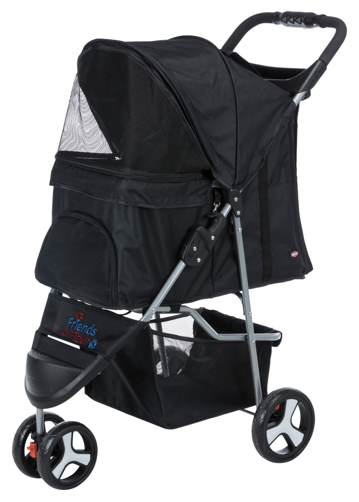 Trixie Pet Buggy Black – Foldable Dog & Cat Stroller