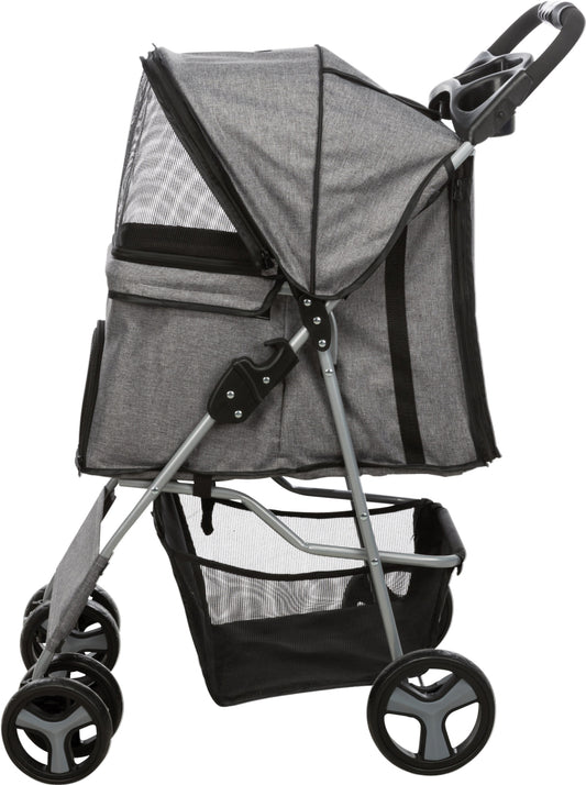 Trixie Pet Buggy Grey – Foldable Dog & Cat Stroller