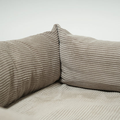 Vera Memory Foam Dog Bed – Sand Dune Corduroy | Danish Design