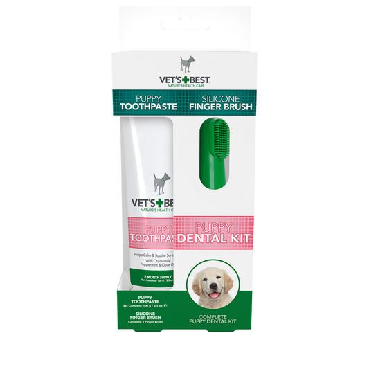 Vet’s Best Puppy Dental Care Set – Toothbrush & Toothpaste (150 g)
