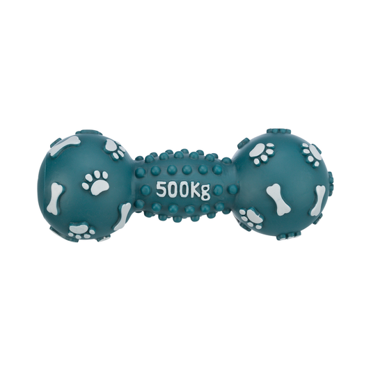 Jolly Paw Vinyl Dumbbell Dog Toy with Sound