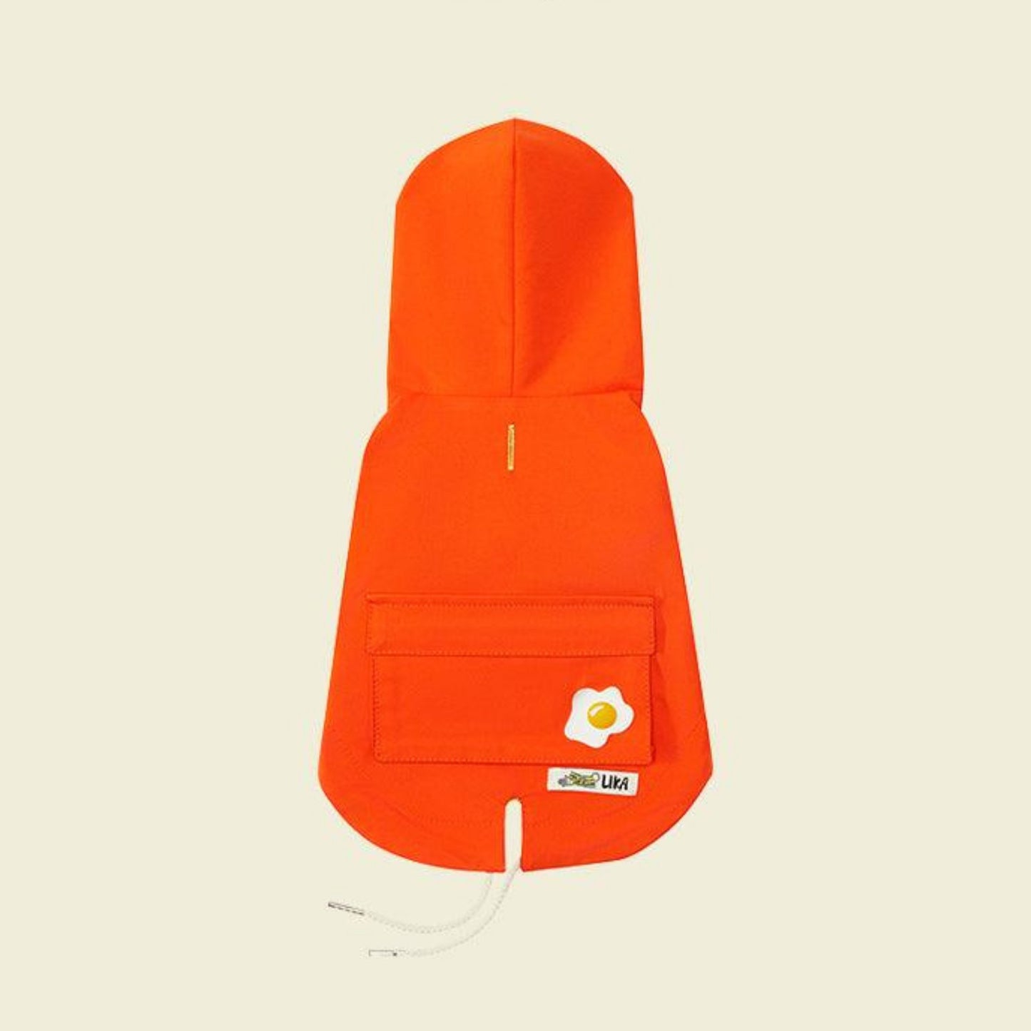 Waterproof Dog Raincoat – Orange (All-Day Function Coat)