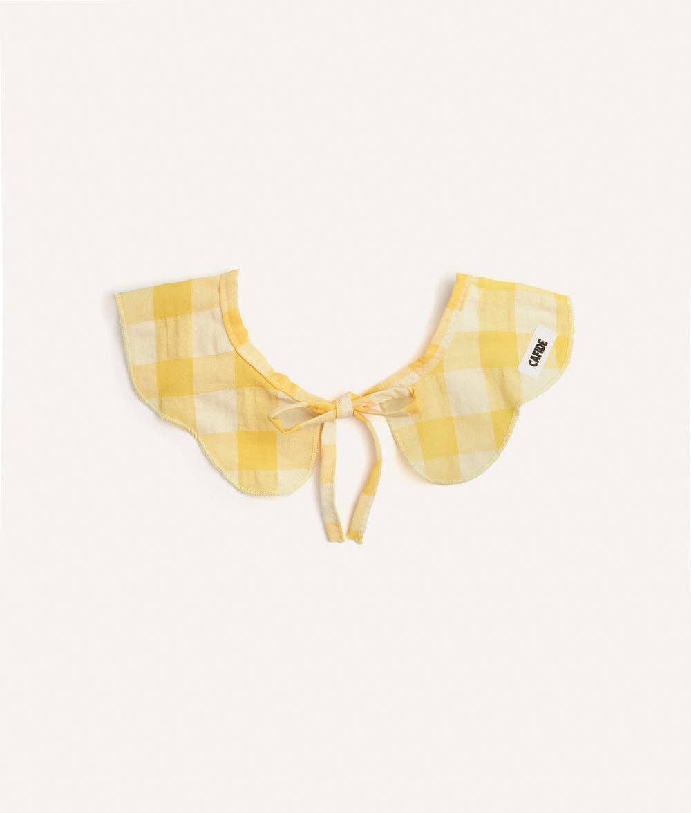 Yellow Gingham Dog Bandana – Adjustable Cotton | Lola