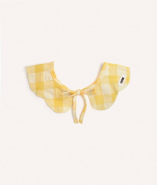 Yellow Gingham Dog Bandana – Adjustable Cotton | Lola