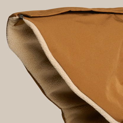 Zermatt Brown Step-In Dog Jacket – Water-Repellent, Fleece-Lined Winter Coat